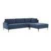 TOV Furniture Serena Velvet RAF Chaise Sectional Sofa