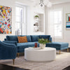 TOV Furniture Serena Velvet RAF Chaise Sectional Sofa