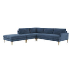 TOV Furniture Serena Velvet Large LAF Chaise Sectional Sofa