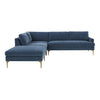 TOV Furniture Serena Velvet Large LAF Chaise Sectional Sofa