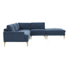 TOV Furniture Serena Velvet Large RAF Chaise Sectional Sofa