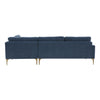 TOV Furniture Serena Velvet Large RAF Chaise Sectional Sofa