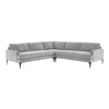 TOV Furniture Serena Velvet L-Shape Sectional Sofa