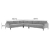 TOV Furniture Serena Velvet Large L-Shape Sectional Sofa