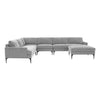 TOV Furniture Serena Velvet Large Chaise Sectional Sofa