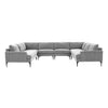 TOV Furniture Serena Velvet U-Shape Sectional Sofa