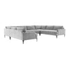 TOV Furniture Serena Velvet U-Shape Sectional Sofa