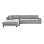 TOV Furniture Serena Velvet LAF Chaise Sectional Sofa