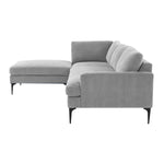 TOV Furniture Serena Velvet LAF Chaise Sectional Sofa