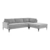 TOV Furniture Serena Velvet RAF Chaise Sectional Sofa