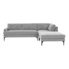 TOV Furniture Serena Velvet RAF Chaise Sectional Sofa