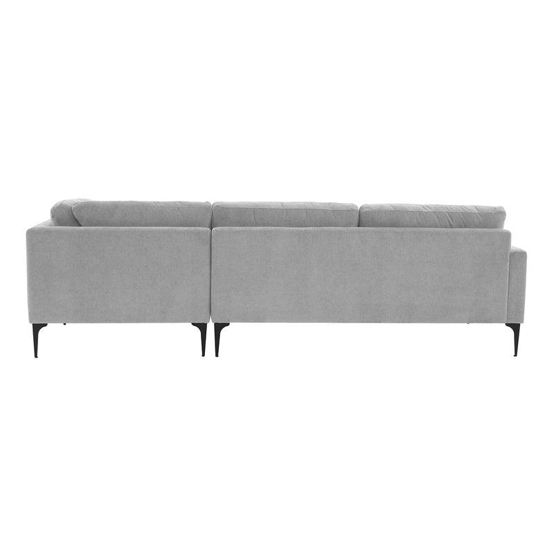 TOV Furniture Serena Velvet RAF Chaise Sectional Sofa