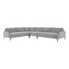 TOV Furniture Serena Velvet Large L-Shape Sectional Sofa