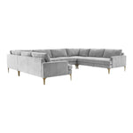 TOV Furniture Serena Velvet U-Shape Sectional Sofa