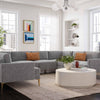 TOV Furniture Serena Velvet U-Shape Sectional Sofa