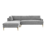 TOV Furniture Serena Velvet LAF Chaise Sectional Sofa