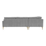 TOV Furniture Serena Velvet LAF Chaise Sectional Sofa