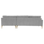 TOV Furniture Serena Velvet RAF Chaise Sectional Sofa