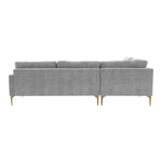 TOV Furniture Serena Velvet Large LAF Chaise Sectional Sofa