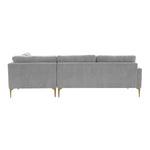 TOV Furniture Serena Velvet Large RAF Chaise Sectional Sofa