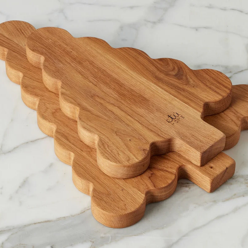 Etu Home Scalloped Tree Cutting Board