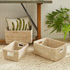 Rivergrass Rectangular Handle Storage Basket Set of 3