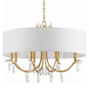 Crystorama Rollins Chandelier with Shades