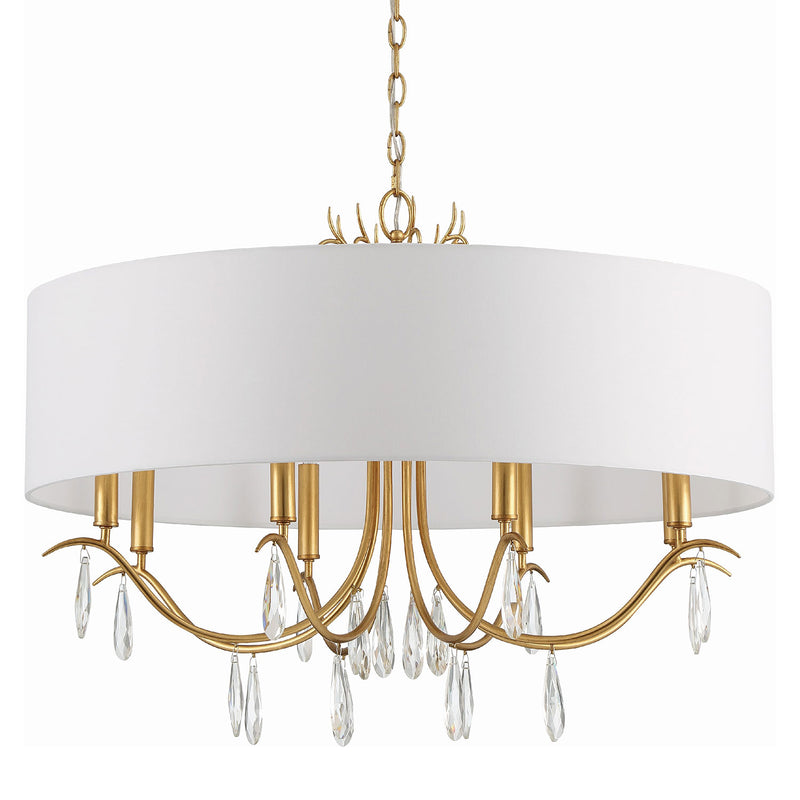 Crystorama Rollins Chandelier with Shades