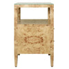 Worlds Away Roscoe Burlwood Side Table