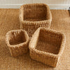 Seagrass Square Cuff Basket Set of 3