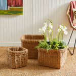 Seagrass Square Cuff Basket Set of 3