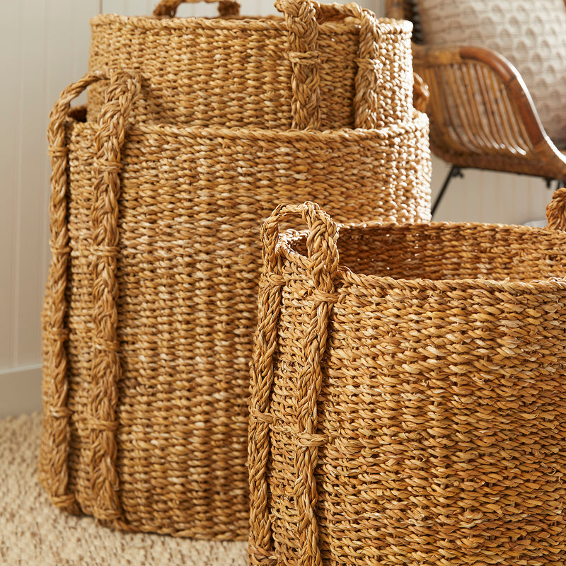 Seagrass Round Basket Set of 3