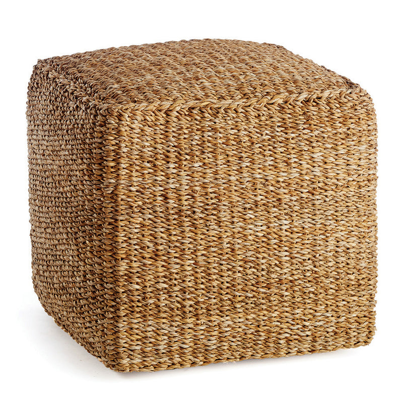 Seagrass Square Pouf