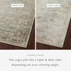 Loloi Sonnet Lagoon/Gold Power Loomed Rug