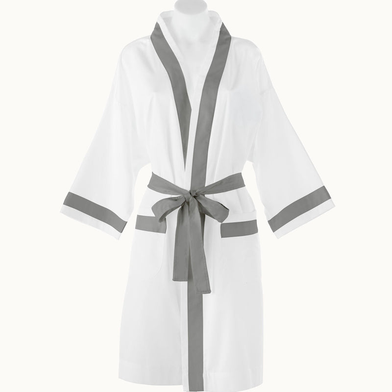 Peacock Alley Soprano Trim Sateen Bathrobe