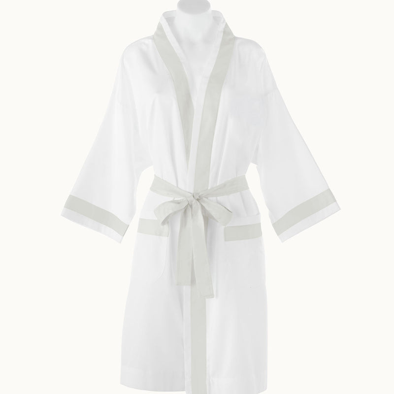 Peacock Alley Soprano Trim Sateen Bathrobe