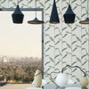 Mitchell Black Stalks Wallpaper