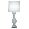 Light Blue Glass Table Lamp