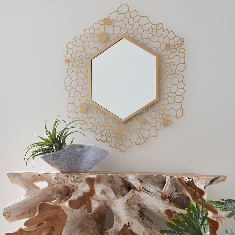 Phillips Collection Hexagon Honeycomb Mirror