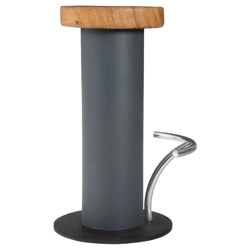 Phillips Collection Concrete Stainless Steel Bar Stool