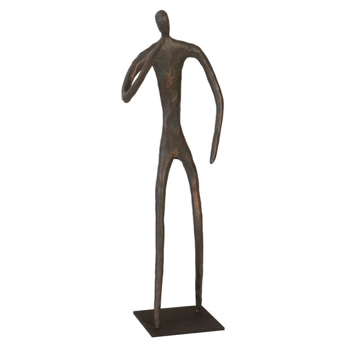 Phillips Collection Gesturing Abstract Figure on Metal Base