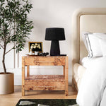 TOV Furniture Brandyss Burl Nightstand