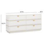 TOV Furniture Julieta 6 Drawer Dresser