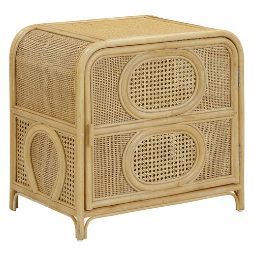 TOV Furniture Tina Natural Rattan Nightstand