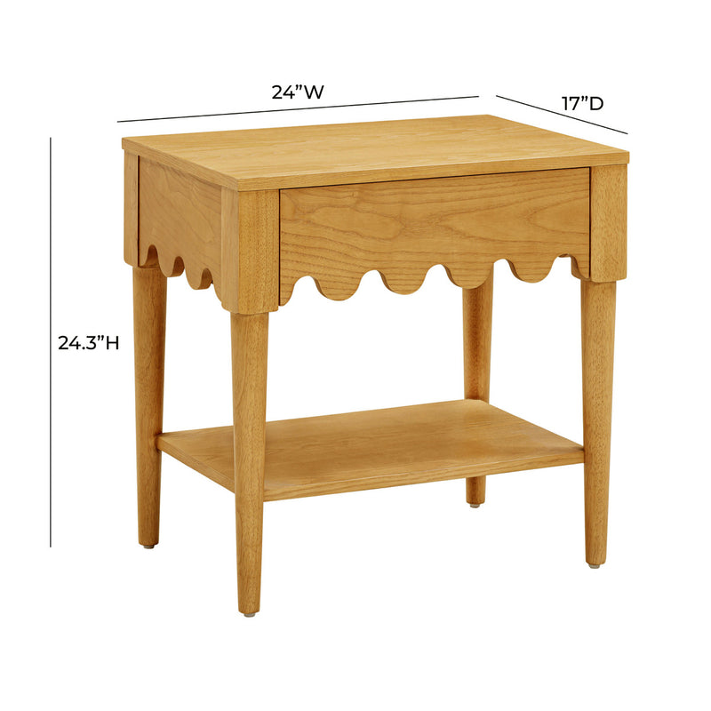 TOV Furniture Oodle Natural Ash Nightstand