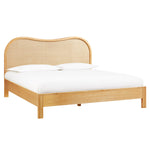 TOV Furniture Grappa Natural Wood & Rattan Bed