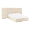 TOV Furniture Eliana Velvet Bed with Wings