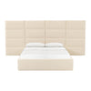 TOV Furniture Eliana Velvet Bed with Wings