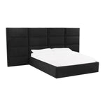 TOV Furniture Eliana Velvet Bed with Wings