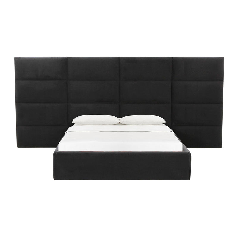 TOV Furniture Eliana Velvet Bed with Wings